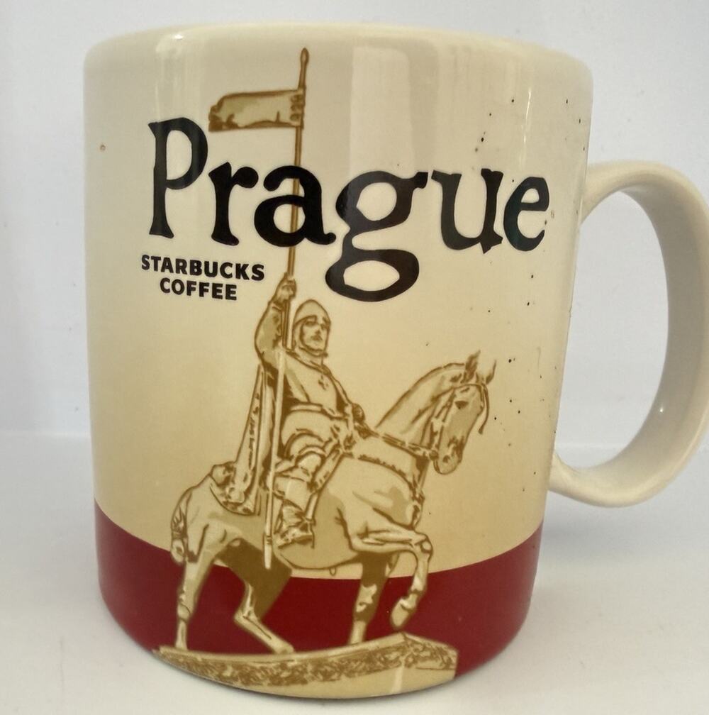 Starbucks Prague Red Original Mug 16oz Global Icon Collector Series 2013